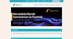 Desktop Screenshot of bartokfesztival.hu